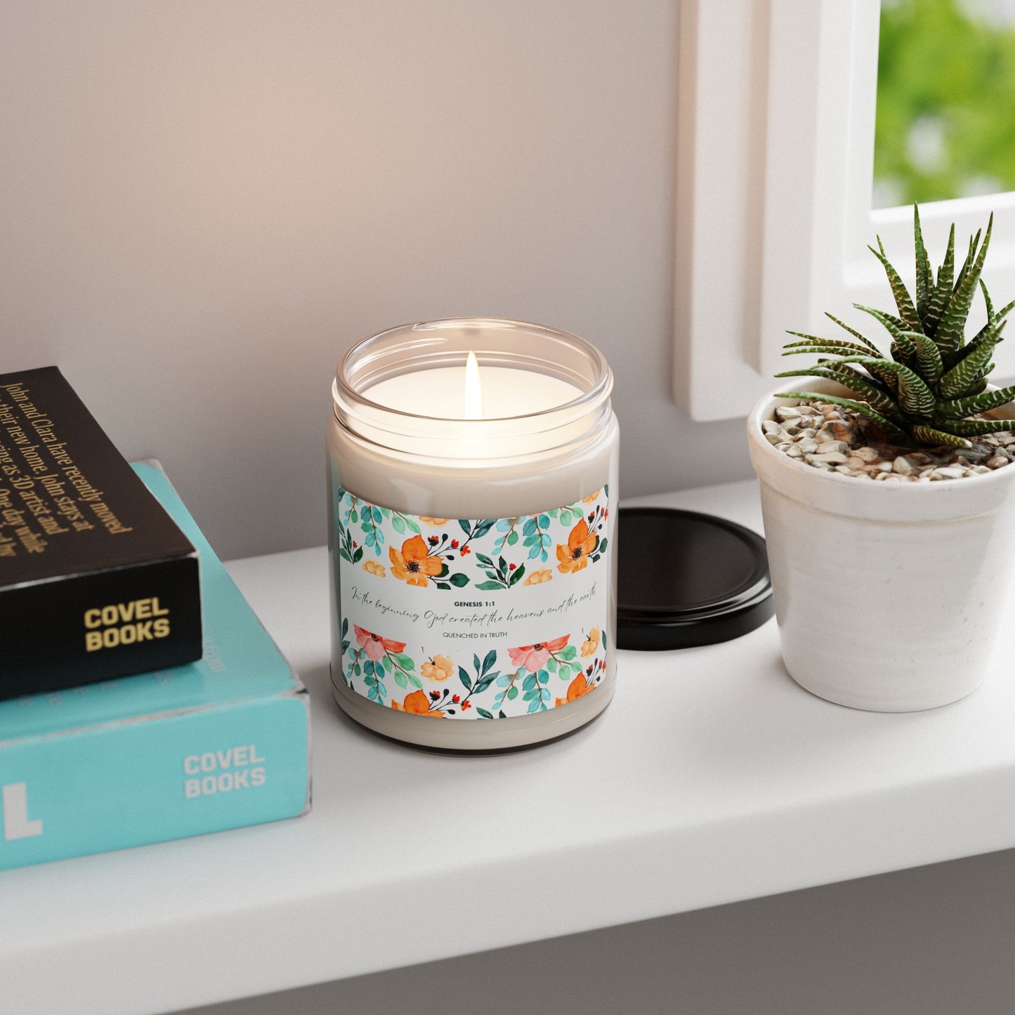 Scented Soy Candle - Genesis 1: 1 Inspirational Home Decor