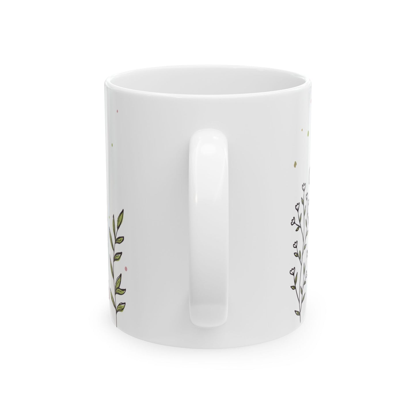 Floral Scripture Ceramic Mug - Perfect for Inspirational Gifts or Morning Coffee