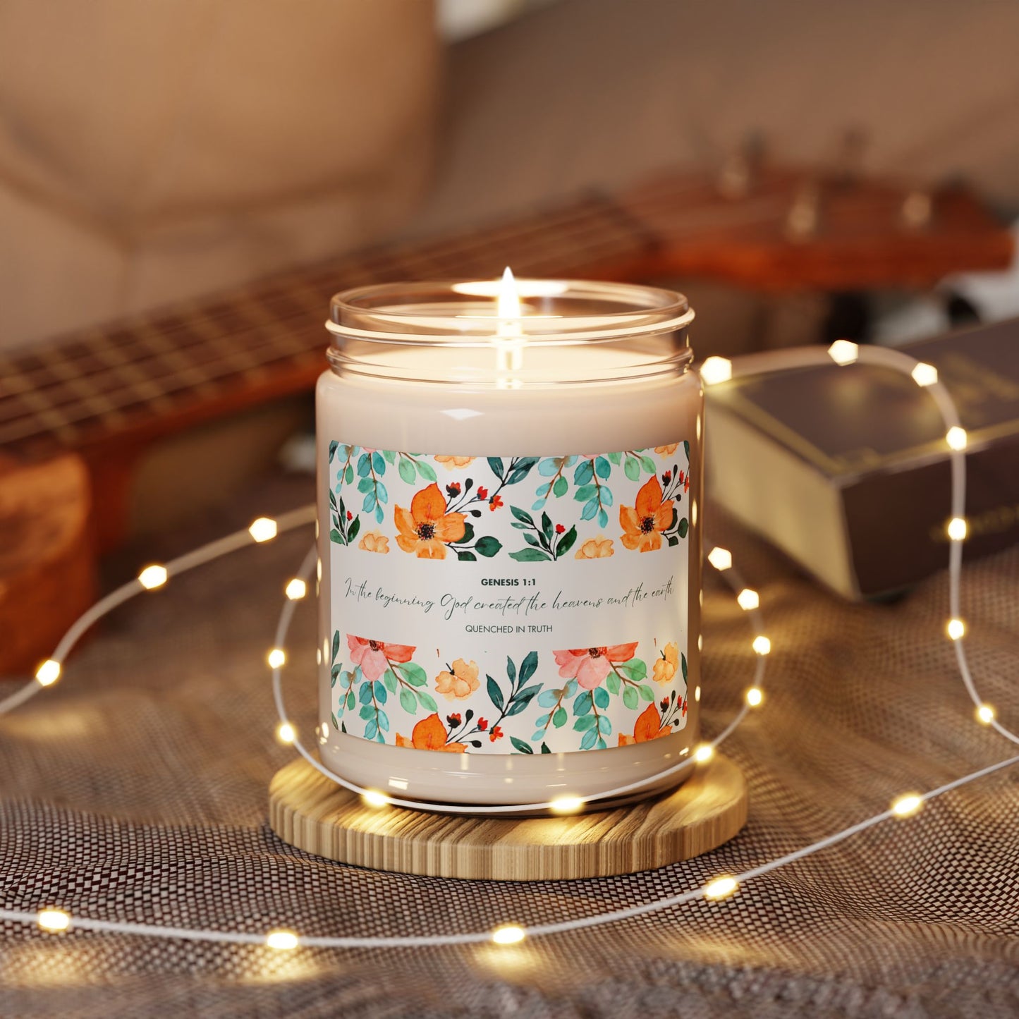 Scented Soy Candle - Genesis 1: 1 Inspirational Home Decor