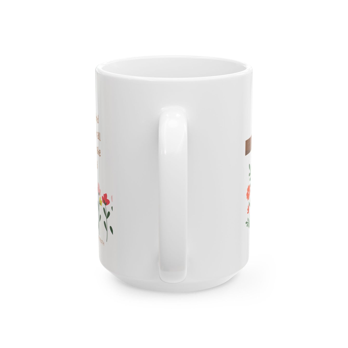 Floral Scripture Ceramic Mug - Perfect for Inspirational Gifts or Morning Coffee